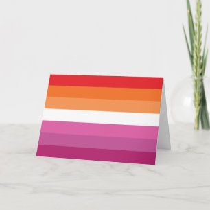Lesbian Pride Flag Holiday Card