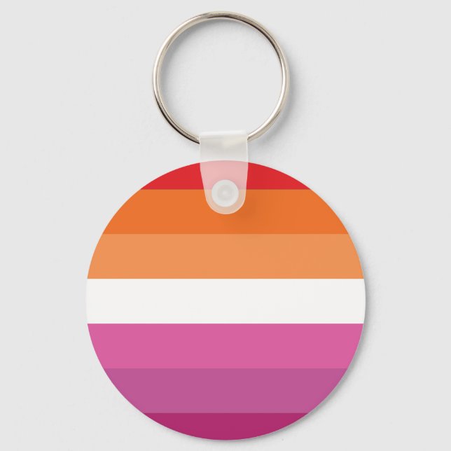 Lesbian Pride Flag Key Ring (Front)