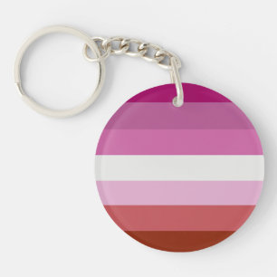 Lesbian Pride Flag Key Ring
