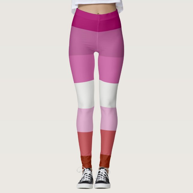 Lesbian Pride Flag Leggings (Front)