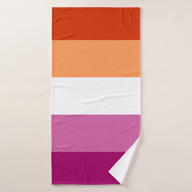 Lesbian Pride Flag LGBTQ Bath Towel (Bath Towel)