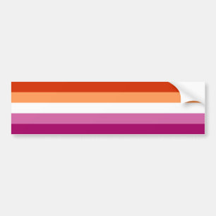 Lesbian Pride Flag LGBTQ Bumper Sticker