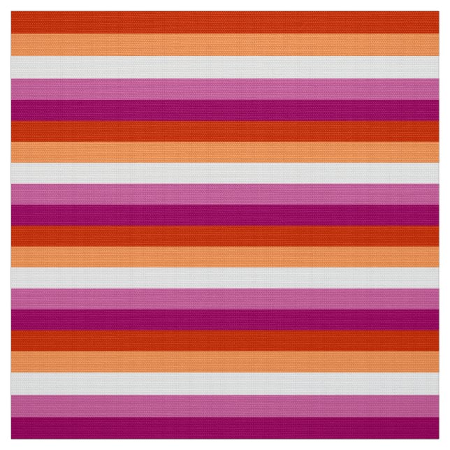 Lesbian Pride Flag LGBTQ Fabric (Swatch)