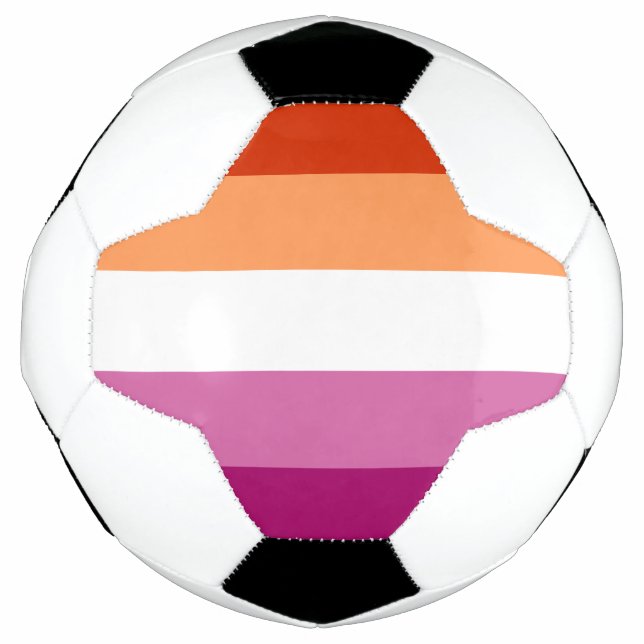 Lesbian Pride Flag LGBTQ Football (Front)