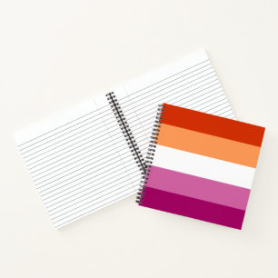 Lesbian Pride Flag LGBTQ Notebook