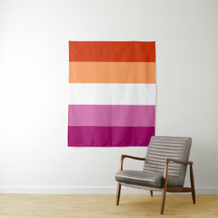 Lesbian Pride Flag LGBTQ Tapestry