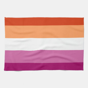 Lesbian Pride Flag LGBTQ Tea Towel