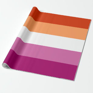 Lesbian Pride Flag LGBTQ Wrapping Paper