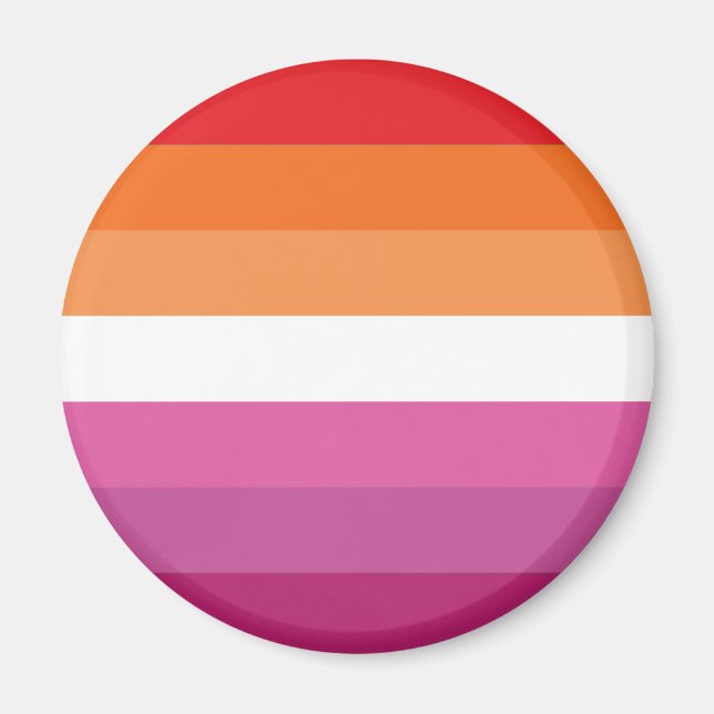 Lesbian Pride Flag Magnet (Front)