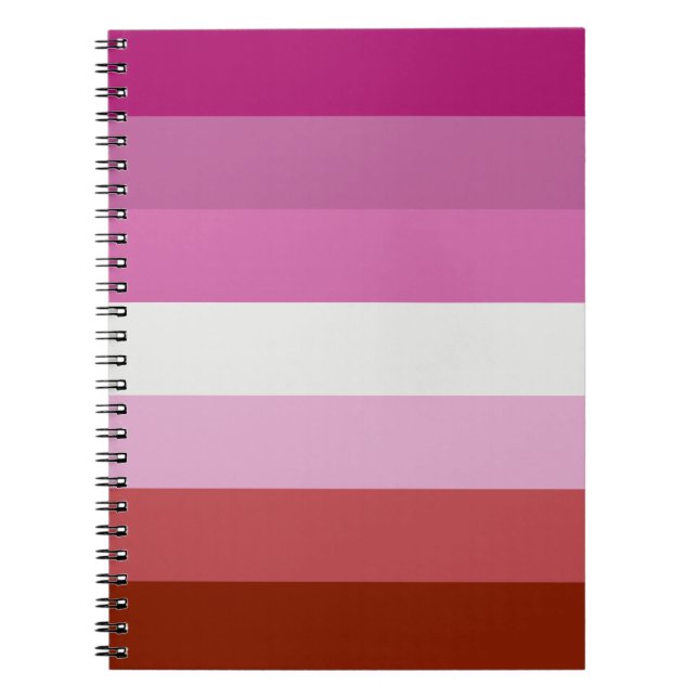 Lesbian Pride Flag Notebook (Front)