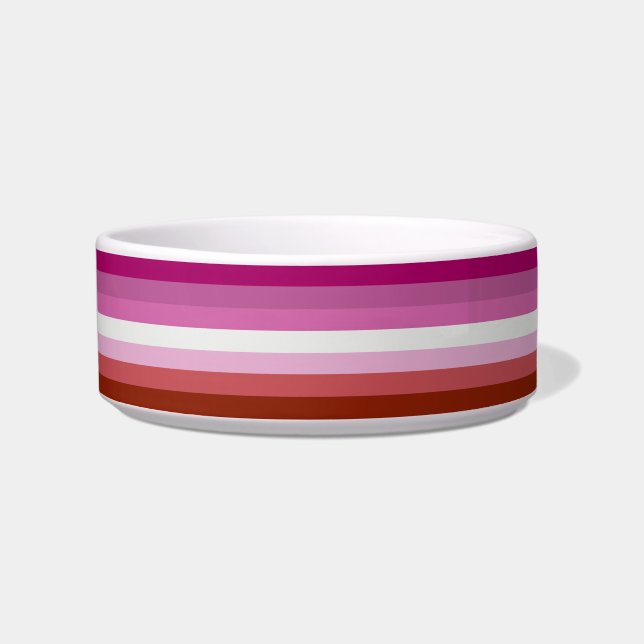 Lesbian Pride Flag (Origin) Bowl (Front)