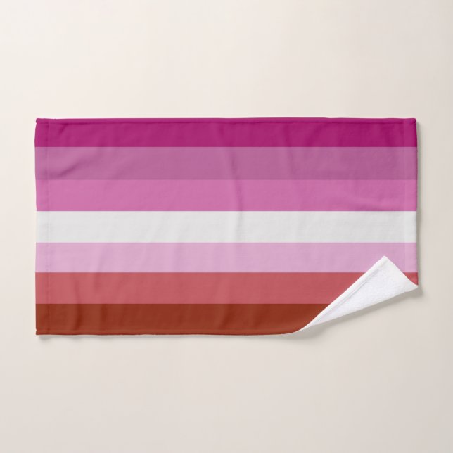Lesbian Pride Flag (Origin) Hand Towel (Hand Towel)