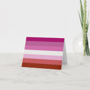 Lesbian Pride Flag (Origin) Holiday Card
