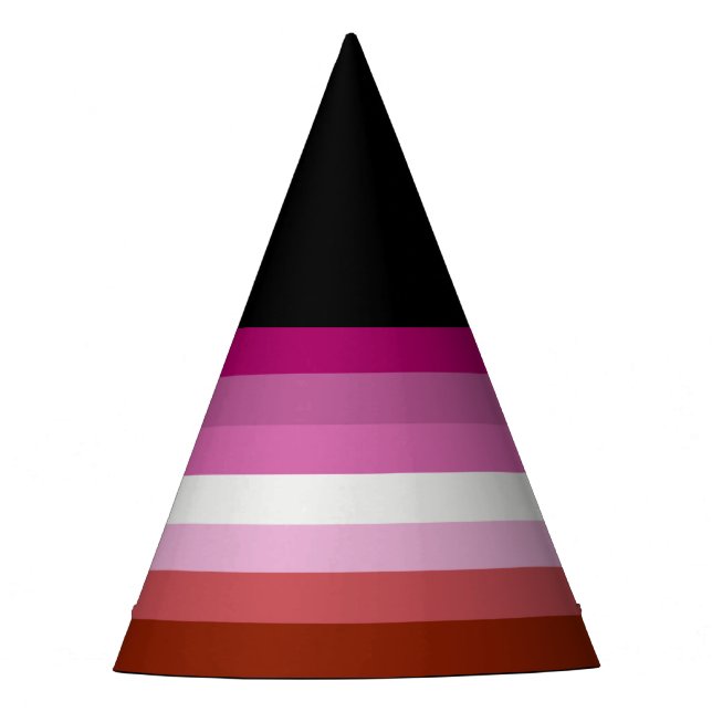 Lesbian Pride Flag (Origin) Party Hat (Front)