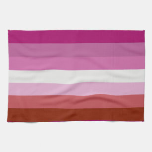 Lesbian Pride Flag (Origin) Tea Towel
