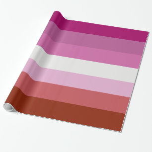 Lesbian Pride Flag (Origin) Wrapping Paper