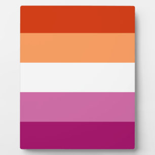 Lesbian Pride Flag Plaque