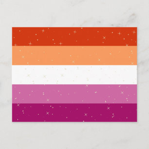 Lesbian Pride Flag Postcard