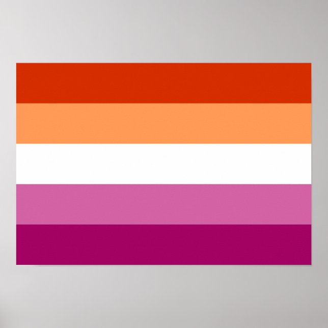 Lesbian Pride flag Poster (Front)