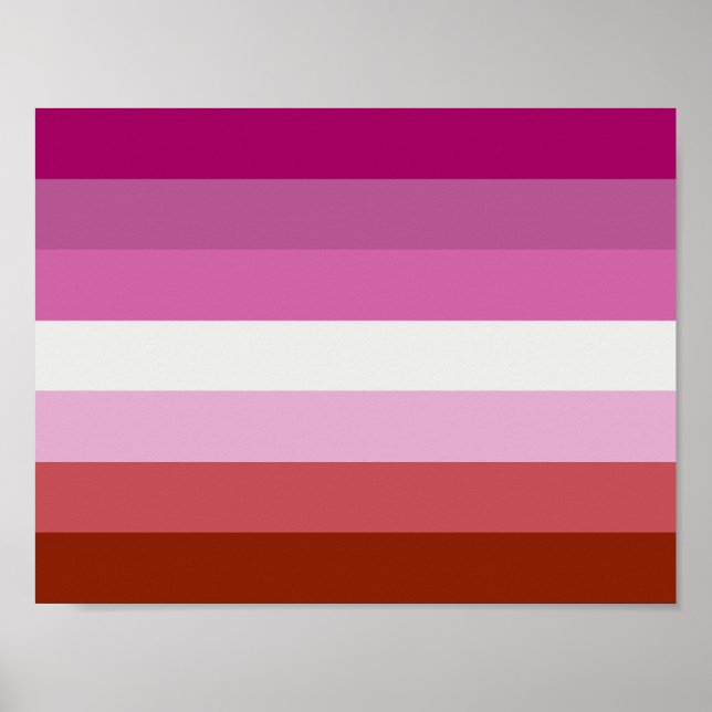 Lesbian Pride Flag Poster (Front)