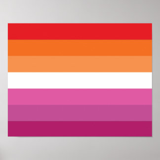 Lesbian Pride Flag Poster