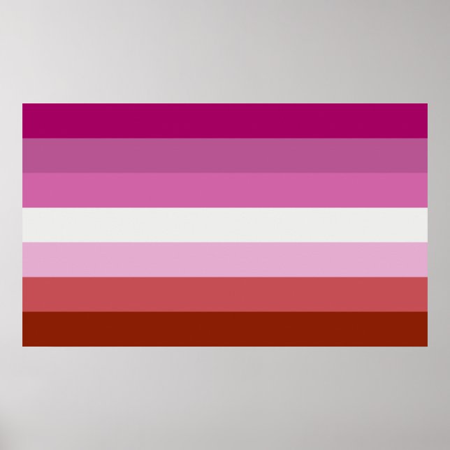 Lesbian Pride Flag Poster (Front)