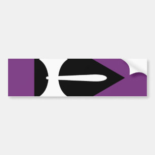 Lesbian Pride Flag Purple Axe Bumper Sticker