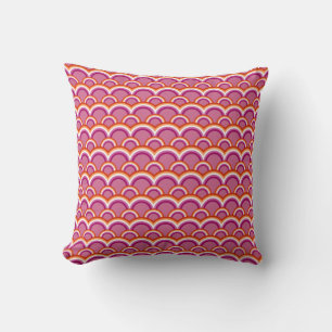 Lesbian pride flag rainbow pattern cushion