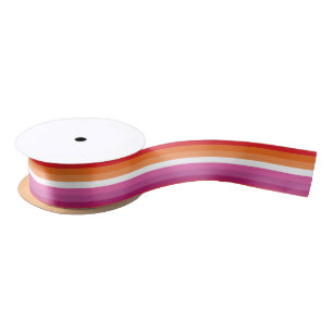 Lesbian Pride Flag Satin Ribbon