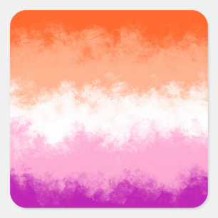 Lesbian pride flag sticker
