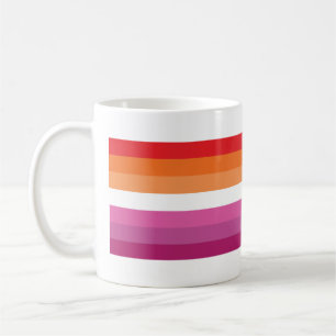 Lesbian Pride Flag (Sunset) Coffee Mug
