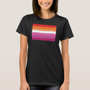 Lesbian Pride Flag (Sunset) T-Shirt