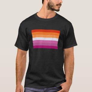 Lesbian Pride Flag Sunset WLW Women LGBTQ+ T-Shirt
