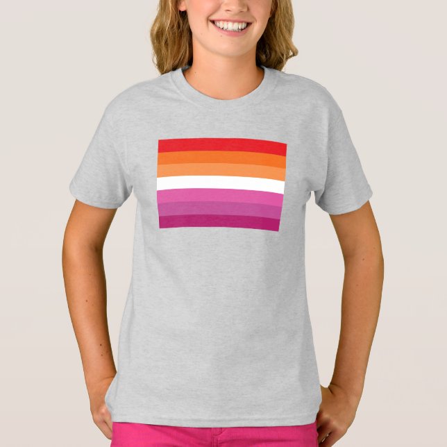 Lesbian Pride Flag T-Shirt (Front)