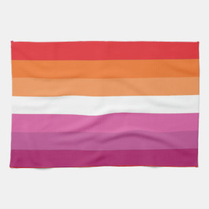 Lesbian Pride Flag Tea Towel