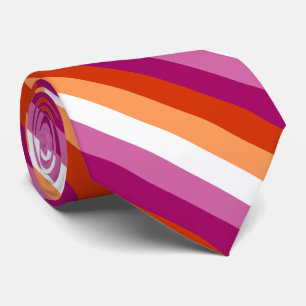 Lesbian Pride flag Tie