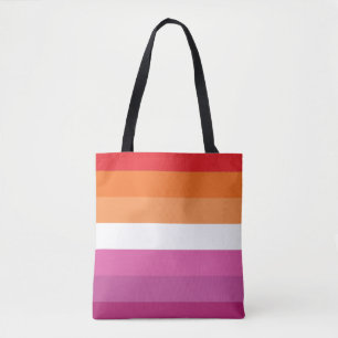 Lesbian Pride Flag Tote Bag