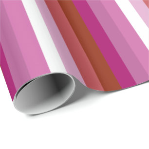 Lesbian Pride Flag Vertical Wrapping Paper