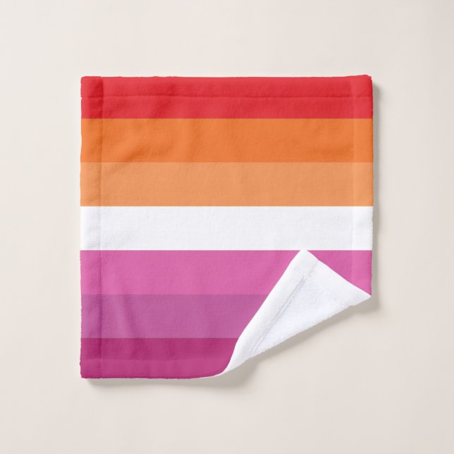 Lesbian Pride Flag Wash Cloth (Wash Cloth)
