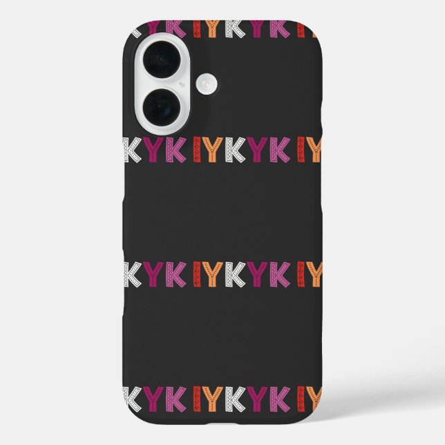 Lesbian Pride IYKYK  Case-Mate iPhone Case (Back)
