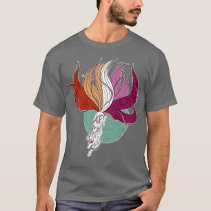 Lesbian Pride Kitsune T-Shirt
