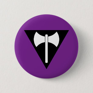 Lesbian Pride Labrys 6 Cm Round Badge