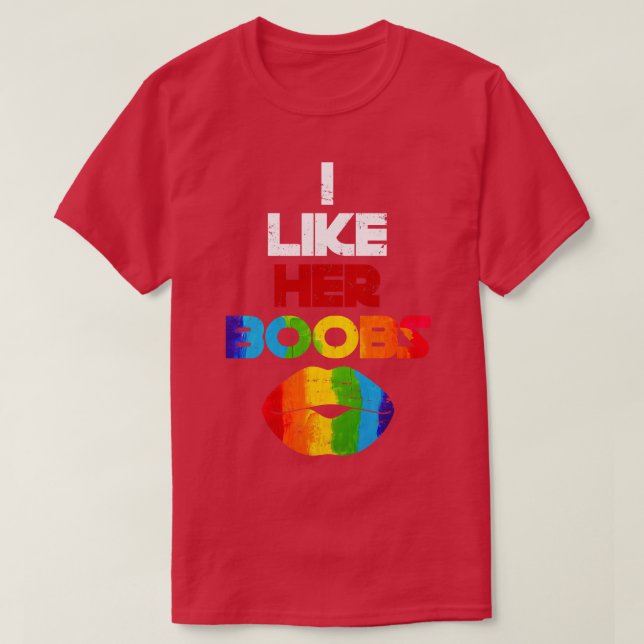 Lesbian Pride Month Gift LGBT T-Shirt (Design Front)