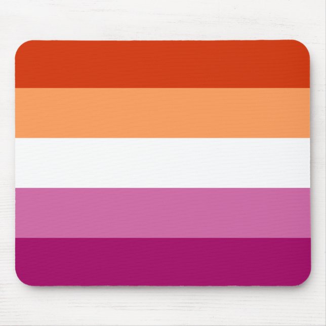 Lesbian Pride Mouse Mat (Front)