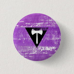 Lesbian Pride Paint (Labrys) 3 Cm Round Badge