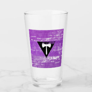 Lesbian Pride Paint (Labrys) Glass