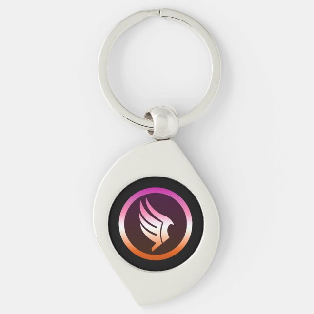 Lesbian Pride Paragon Mass Effect Icon Key Ring (Front)