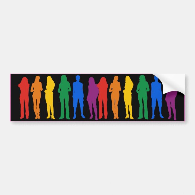 LESBIAN PRIDE -.png Bumper Sticker (Front)