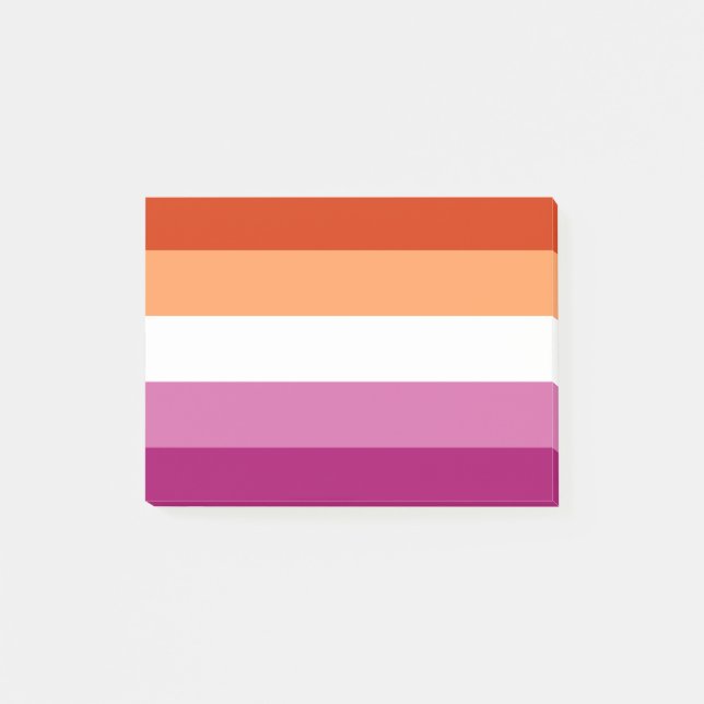 Lesbian Pride Post-it Notes (Front)