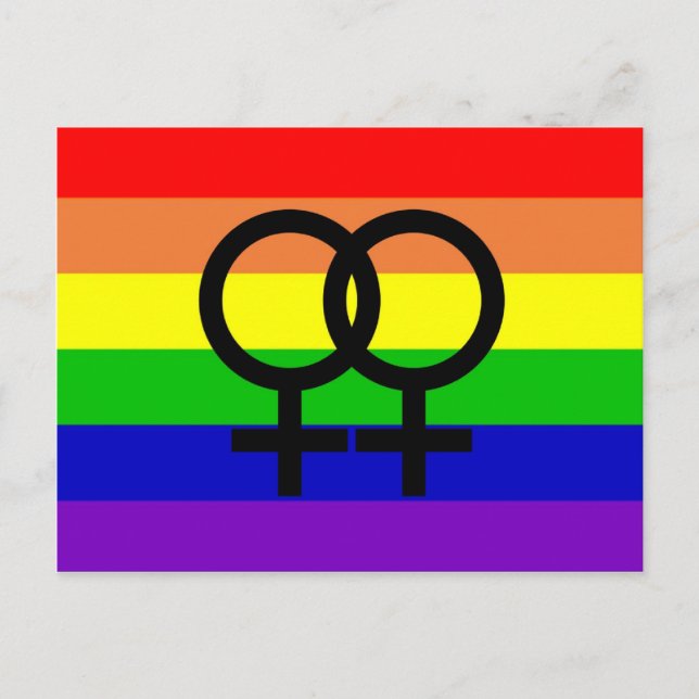 Lesbian Pride Postcard (Front)